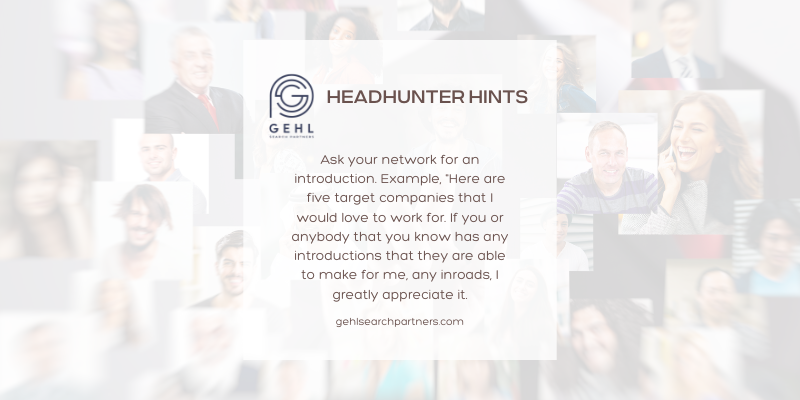 headhunter hints lean into your network when looking for a job